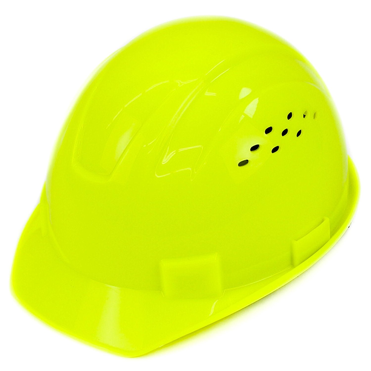 RK Safety RK-HP14-HG Hard Hat Cap Style with 4 Point Ratchet Suspension (Hi  vis green)