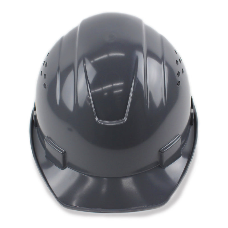 RK Safety RK-HP14-DG Hard Hat Cap Style with 4 Point Ratchet Suspension (Dark Grey)-RK Safety-RK Safety