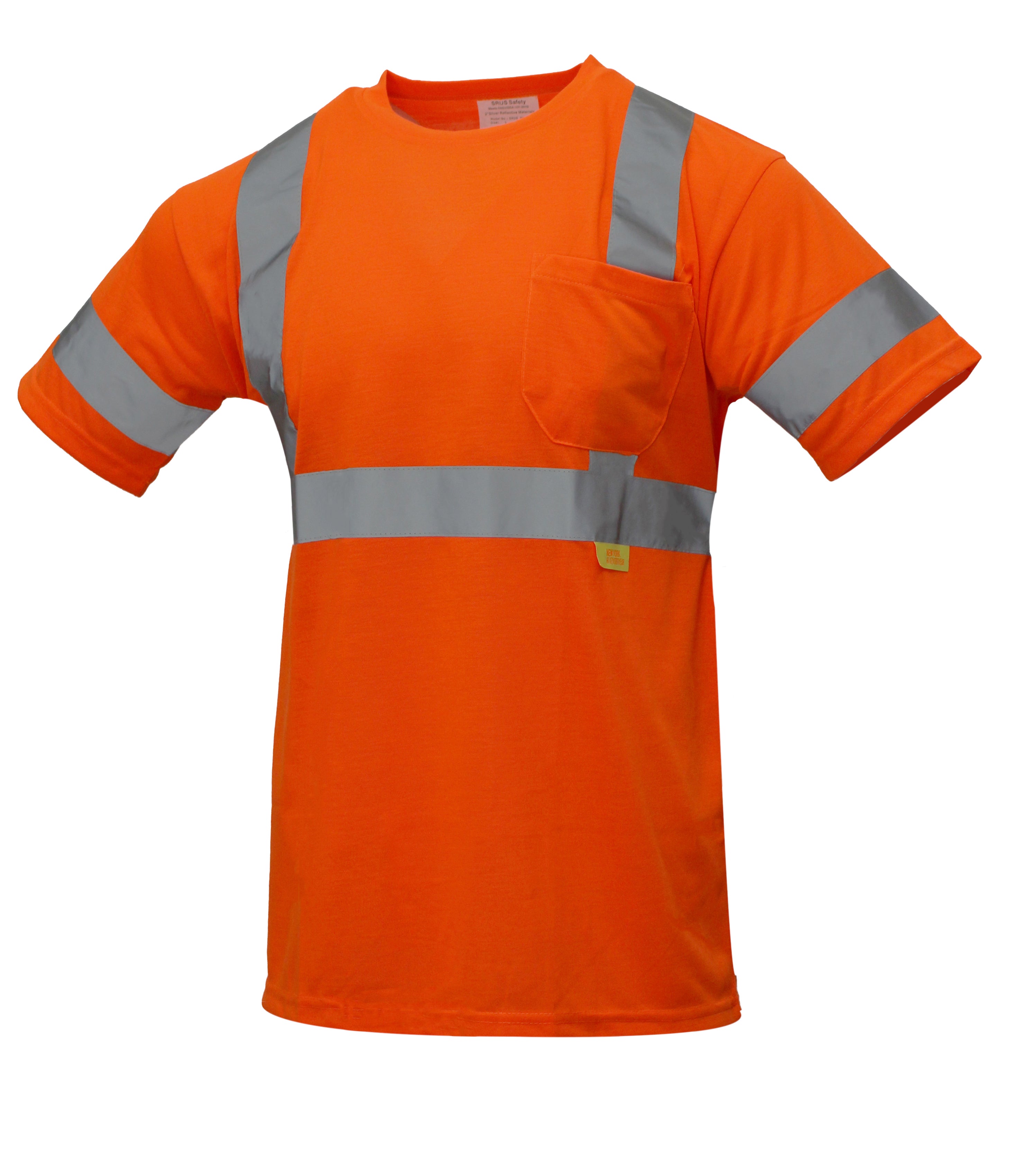 Class 3 High Visibility Reflective Short Sleeve Safety T-Shirt